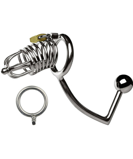 Chastity Cage With Anal Hook