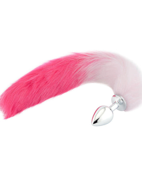 Pink Wolf Tail Plug 17″