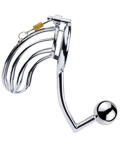 Male Chastity Device With Anal Hook