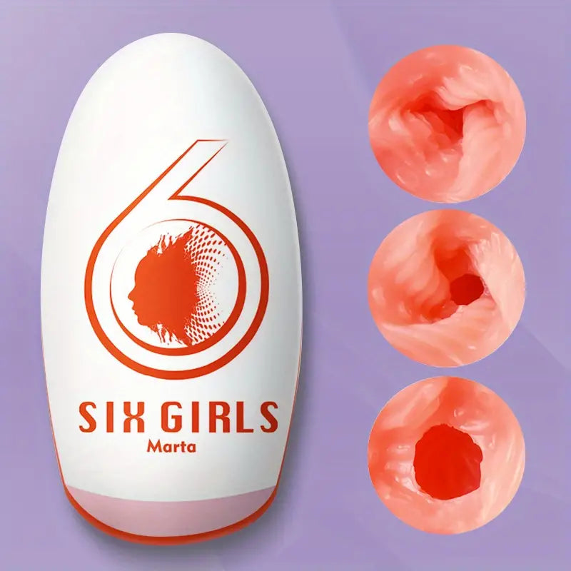 Male Masturbator Egg 3D Realistic Textured Vagina Ultra Soft Stretchy
