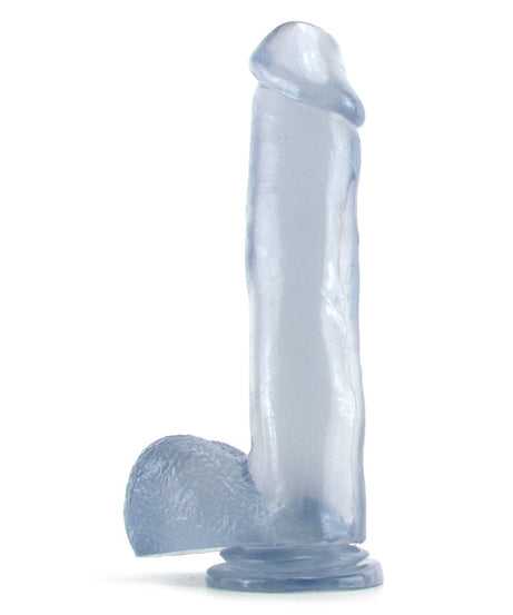 Basix 12 Inch Suction Base Dildo in Clear